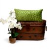 Coussin décoratif Parkland Collection Vert olive velours