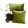 Coussin décoratif Parkland Collection Vert olive velours
