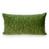 Coussin décoratif Parkland Collection Vert olive velours