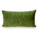 Coussin décoratif Parkland Collection Vert olive velours