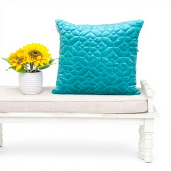 Coussin de transition Parkland Collection Aqua velours