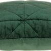 Coussin décoratif Parkland Collection Zoe vert velours-2