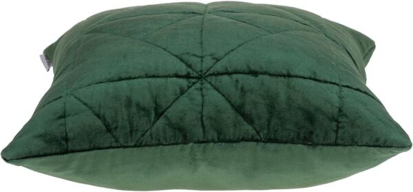 Coussin décoratif Parkland Collection Zoe vert velours-2