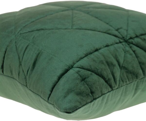 Coussin décoratif Parkland Collection Zoe vert velours-3