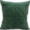 Coussin décoratif Parkland Collection Zoe vert velours-0