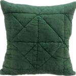 Coussin décoratif Parkland Collection Zoe vert velours-0