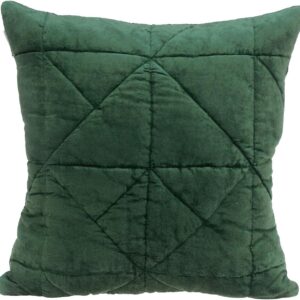 Coussin décoratif Parkland Collection Zoe vert velours-0