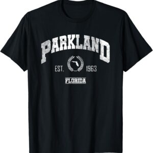 T-shirt Parkland Florida Homme Léger Coupe Classique Noir-0