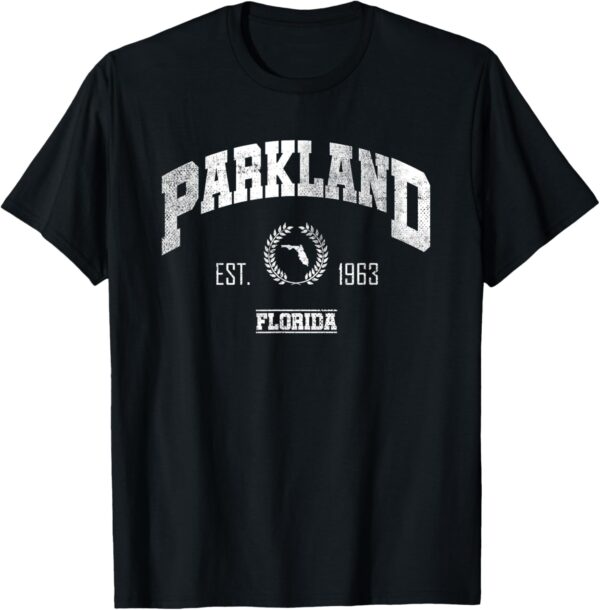 T-shirt Parkland Florida Homme Léger Coupe Classique Noir-0