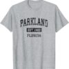 T-shirt Parkland Florida FL vintage sport design noir-0