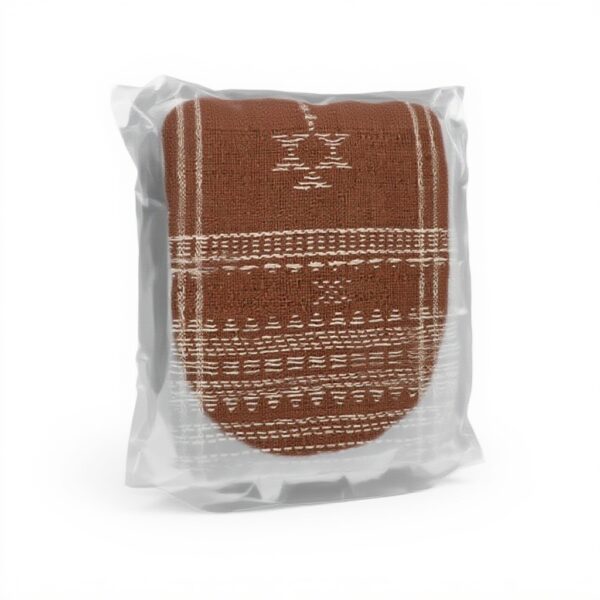 Coussin carré marron tribal Parkland Collection coton