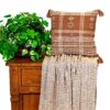 Coussin carré marron tribal Parkland Collection coton