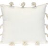 Coussin carré rayures gris Parkland Collection coton