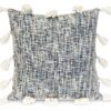Coussin carré rayures gris Parkland Collection coton
