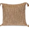 Coussin carré rayures marron Parkland Collection coton