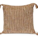 Coussin carré rayures marron Parkland Collection coton