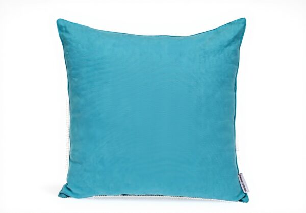 Coussin carré bleu Parkland Collection coton lavable