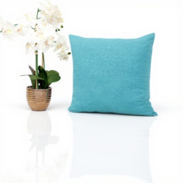 Coussin carré bleu coton lavable Parkland Collection
