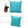 Coussin carré bleu coton lavable Parkland Collection