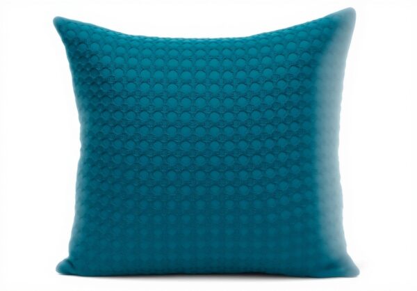 Coussin carré bleu coton Parkland Collection décoration