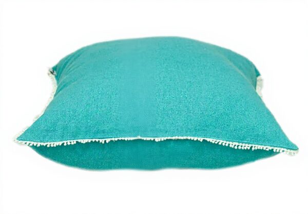 Coussin carré bleu coton lavable Parkland Collection