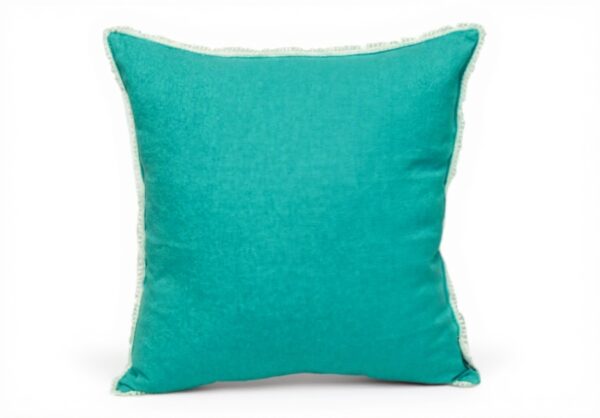 Coussin carré bleu coton lavable Parkland Collection