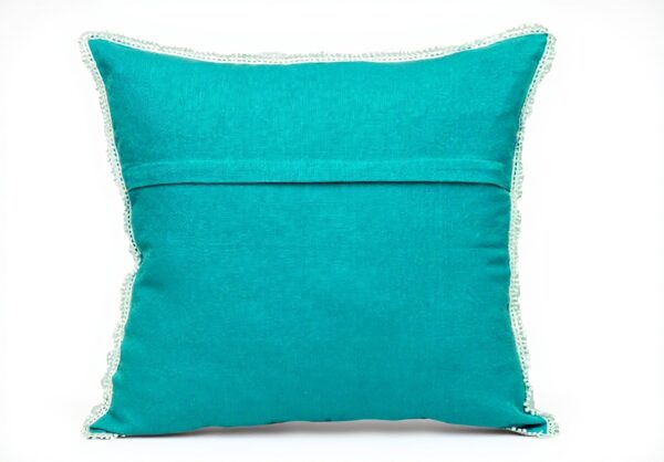 Coussin carré bleu coton lavable Parkland Collection
