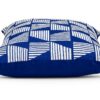 Coussin géométrique bleu Parkland Collection décoration