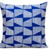 Coussin géométrique bleu Parkland Collection décoration