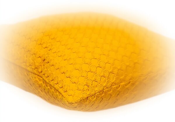 Coussin carré jaune Parkland Collection coton extérieur