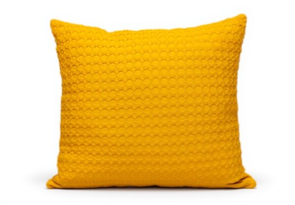 Coussin carré jaune Parkland Collection coton extérieur
