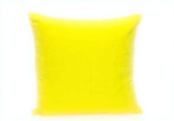 Coussin carré jaune Parkland Collection coton durable