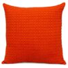 Coussin carré orange Parkland Collection coton décoration