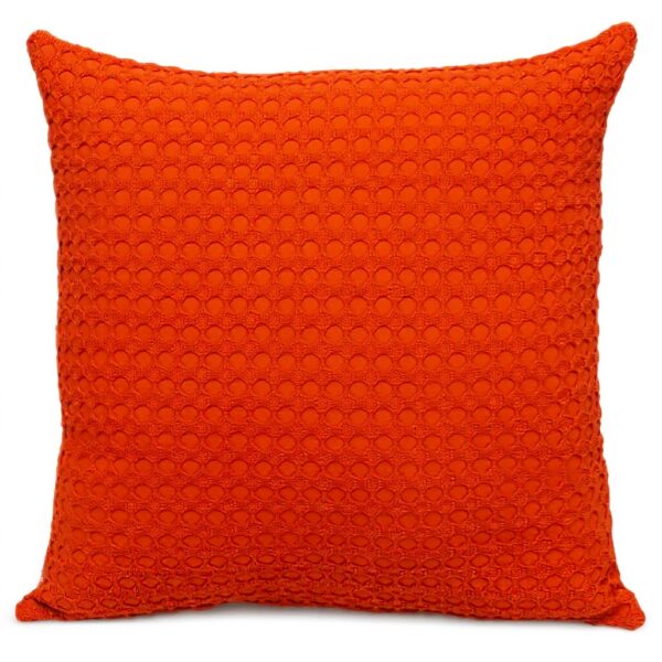 Coussin carré orange Parkland Collection coton décoration