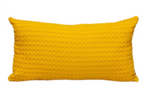 Coussin lombaire jaune Parkland Collection coton décoration
