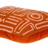 Coussin géométrique orange Parkland Collection décoration