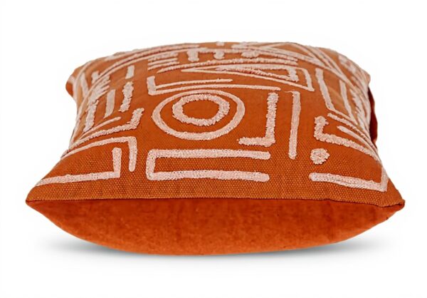 Coussin géométrique orange Parkland Collection décoration