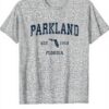 T-shirt Parkland Florida vintage sport bleu marine homme