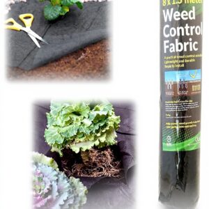 Toile de paillage lutte mauvaises herbes 50gm 1.5x8m noir