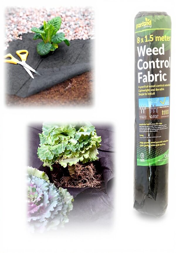 Toile de paillage lutte mauvaises herbes 50gm 1.5x8m noir