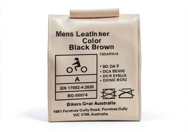 Blouson moto cuir Bikers Gear UK marron protections CE-4