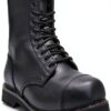 Grinders Bottes Derby Homme Cuir Noir 10 Eye-0