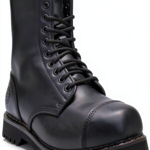 Grinders Bottes Derby Homme Cuir Noir 10 Eye-0
