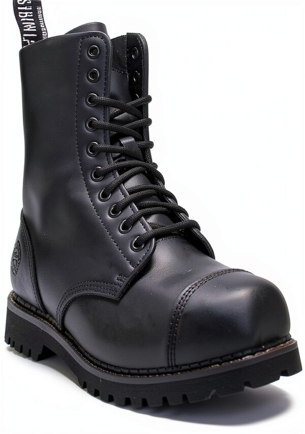 Grinders Bottes Derby Homme Cuir Noir 10 Eye-0