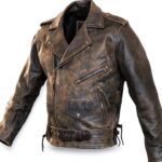 Veste moto Australian Bikers Gear col cranté manches longues-0