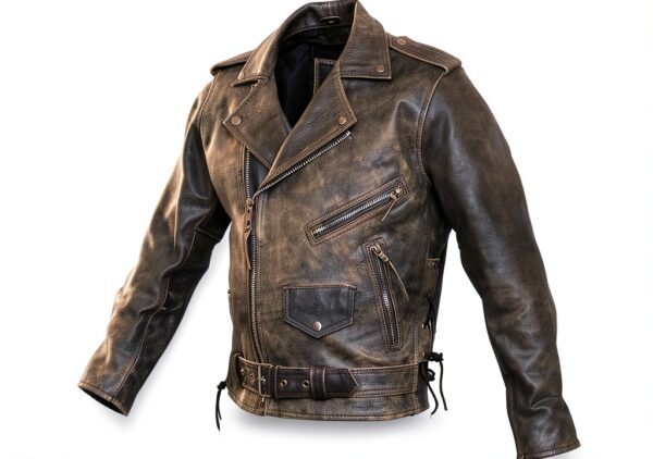 Veste moto Australian Bikers Gear col cranté manches longues-0
