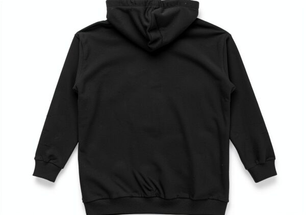 Gilet capuche noir Sixth June femme effet destroy poches-5