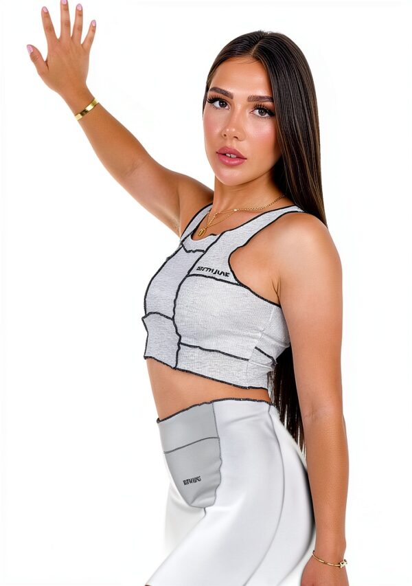 Haut sans manches coupe lâche confortable pour femme-4