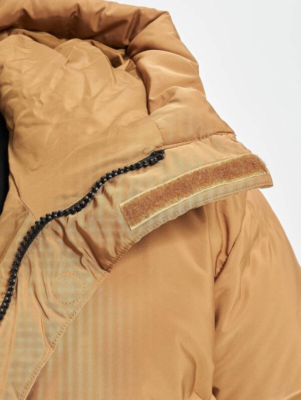 Parka surdimensionnée Sixth June Marron Camel confort-4