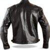 Veste moto A-PRO cuir protections amovibles noir-2